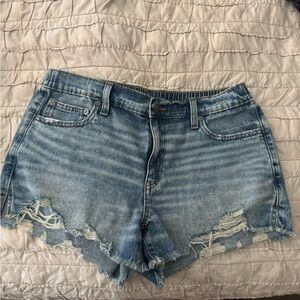 Daydream Aerie Light Blue Distressed Jean Shorts